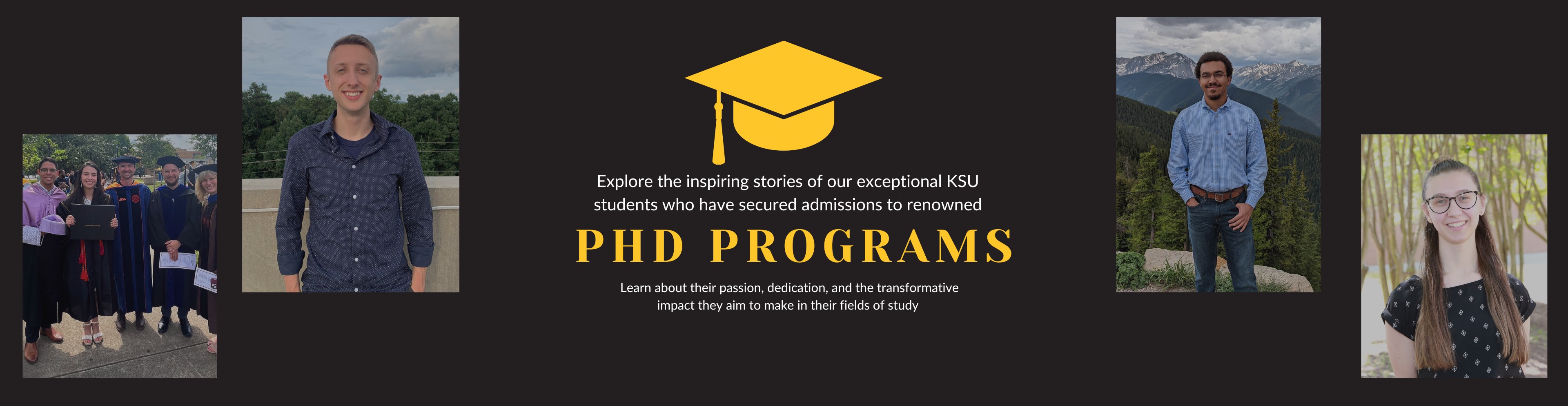 KSU student researchers accepted into PhD programs