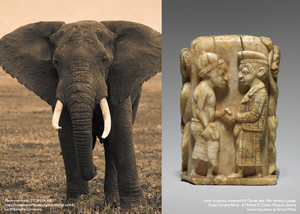 Carved Ivory Sculpture